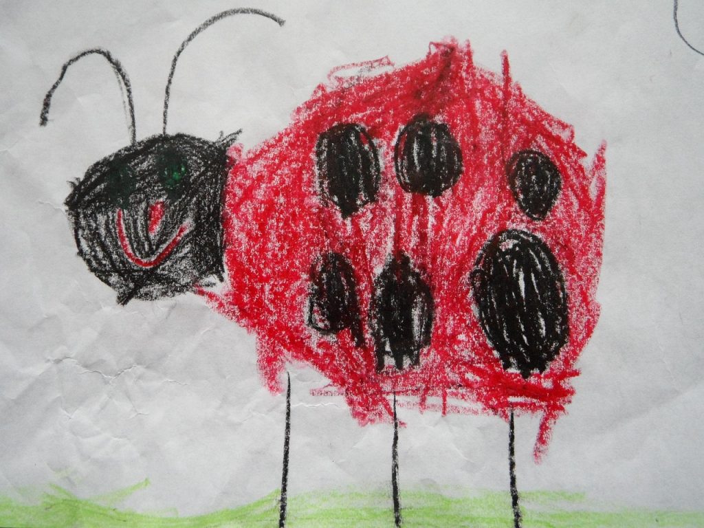 ladybug-beetle-children-drawing-75452 ladybug, beetle, children drawing, lucky bug, drawing, animal, character development, nature, insect, happiness, child, children, kindergarten, to paint, painted
